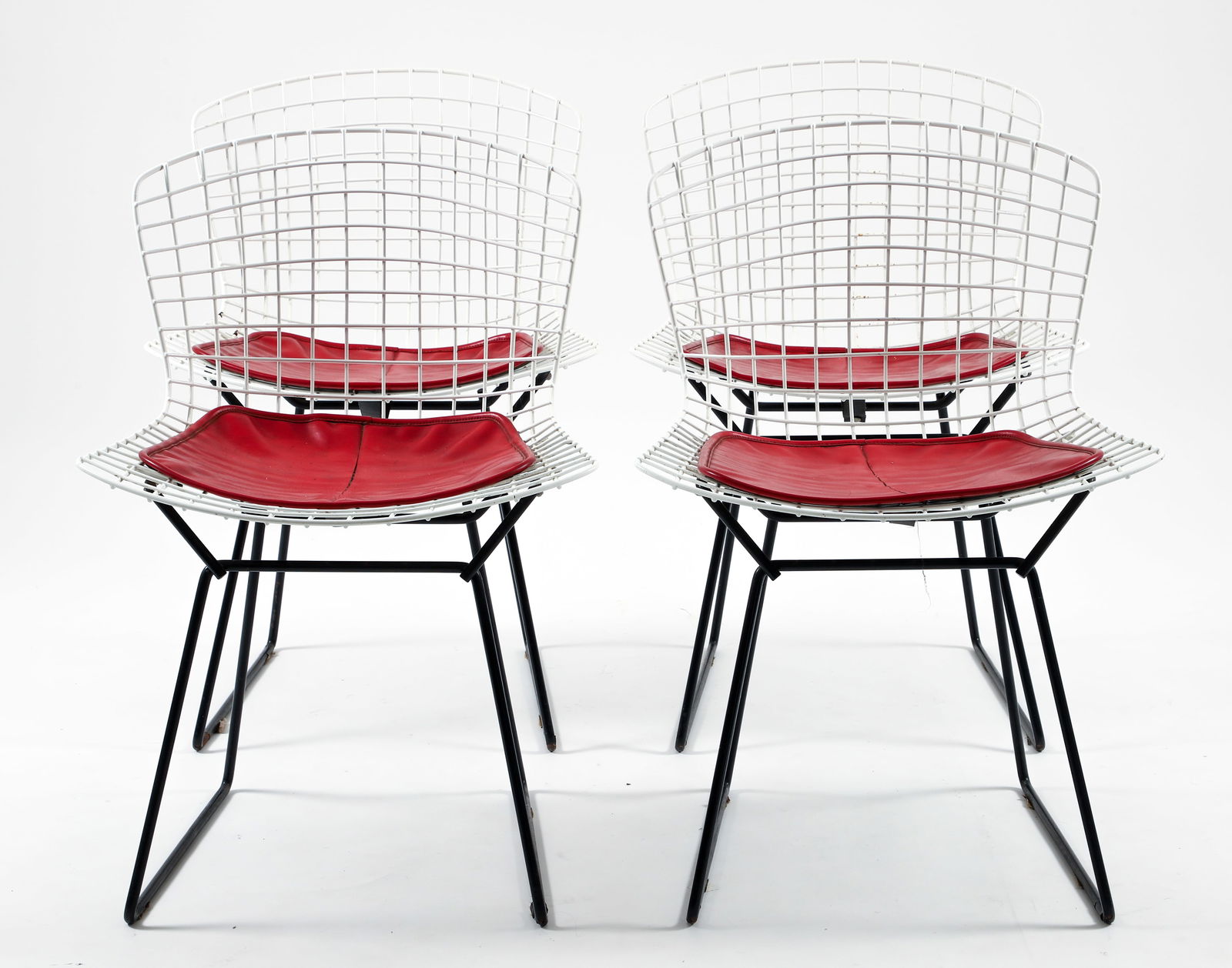 Set of 4 Harry Bertoia for Knoll Wire Side Chairs (1 of 9)