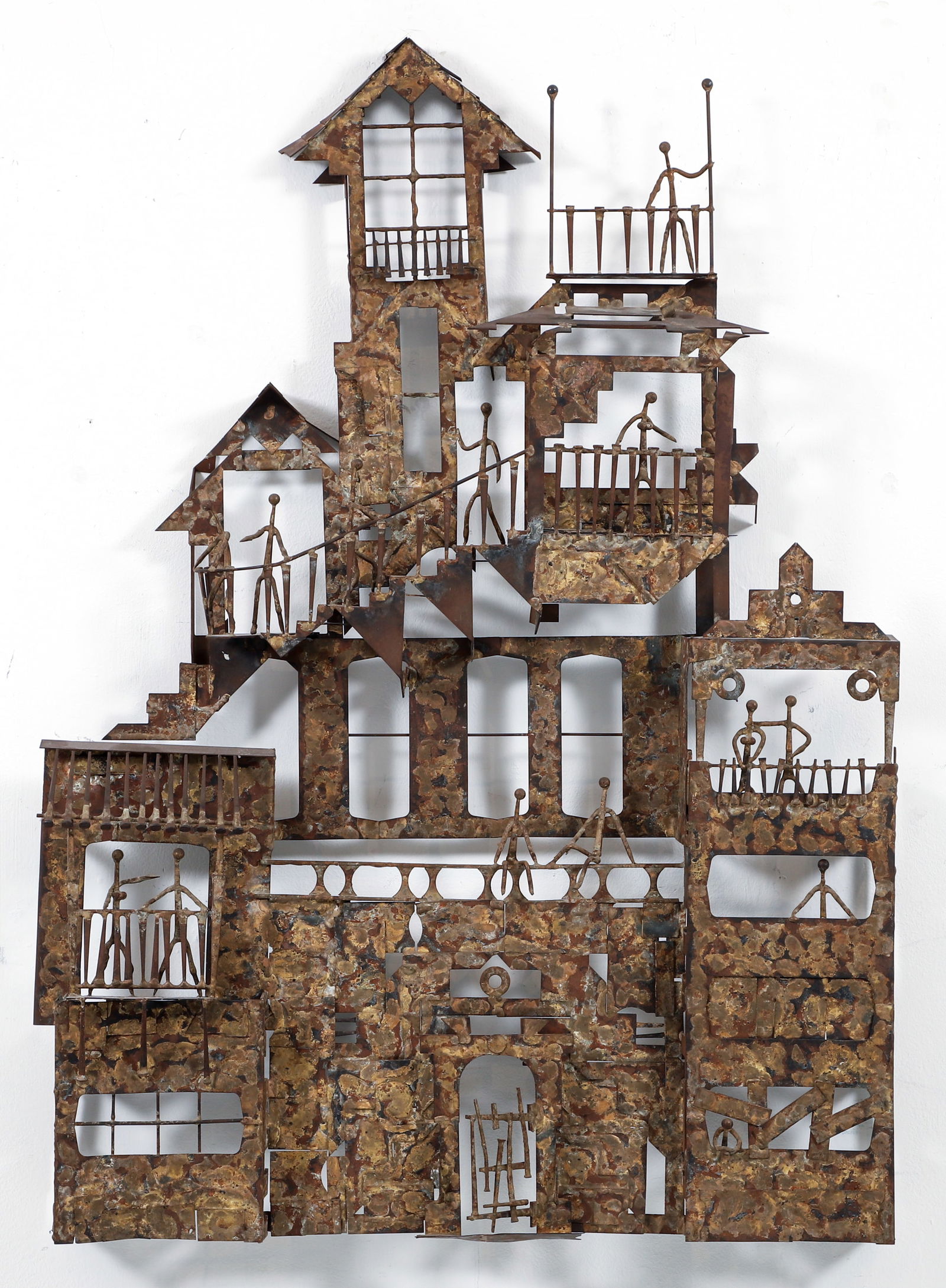 Henry Bursztynowicz Patinated Steel Wall Sculpture (1 of 3)