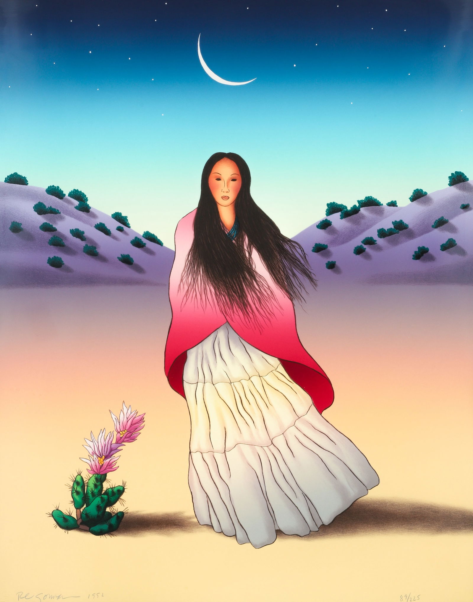 R. C. Gorman Luna Signed Lithograph 1992 (1 of 4)