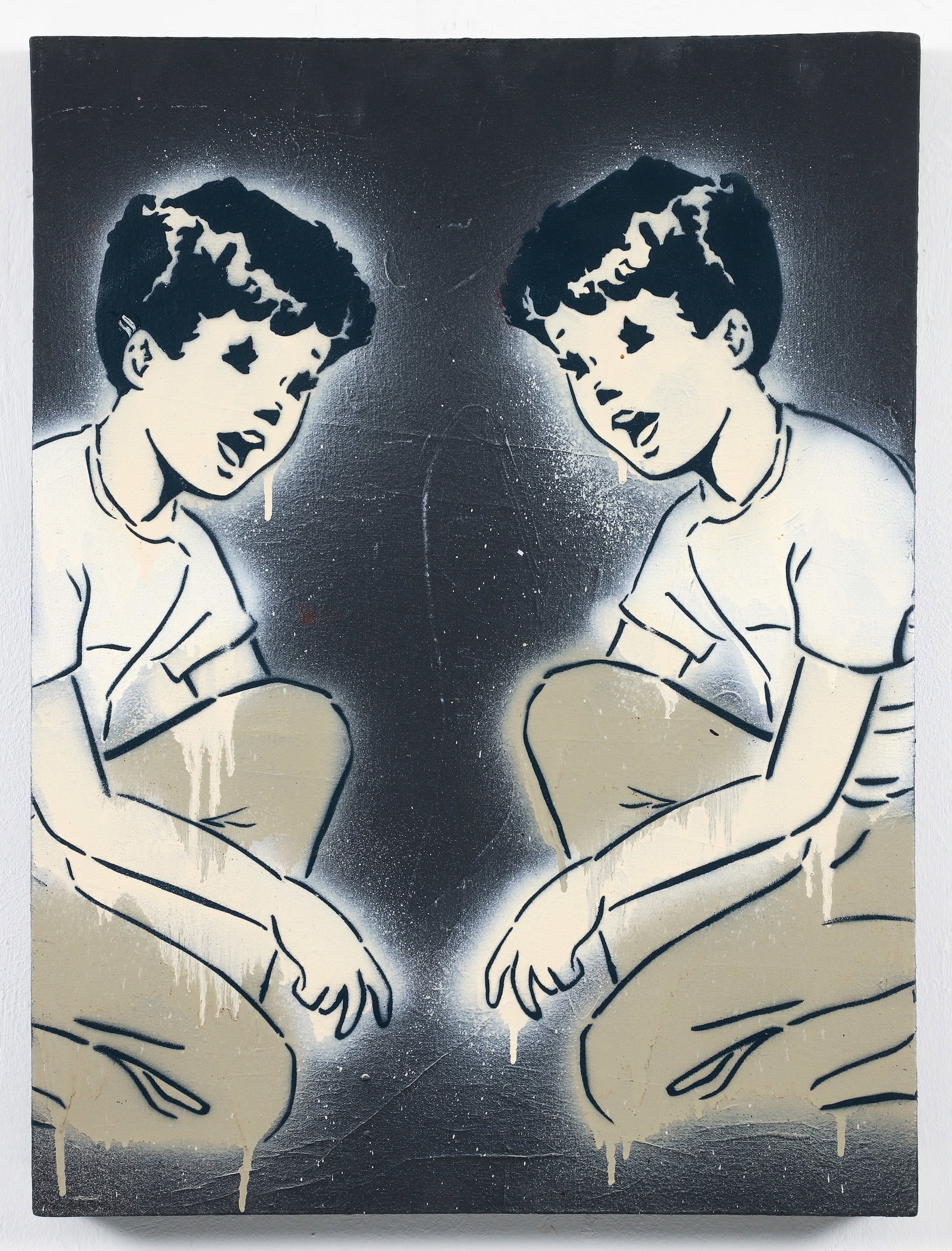 Amanda Marie 2014 painting Marble Players (1 of 3)