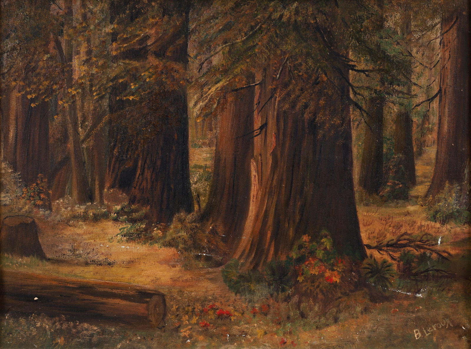 B. Leroux oil painting Forest Interior (1 of 4)