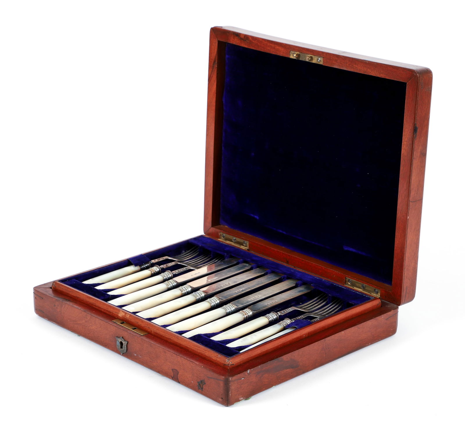 Martin Hall and Co Mother of Pearl Handled Silver Flatware (1 of 6)