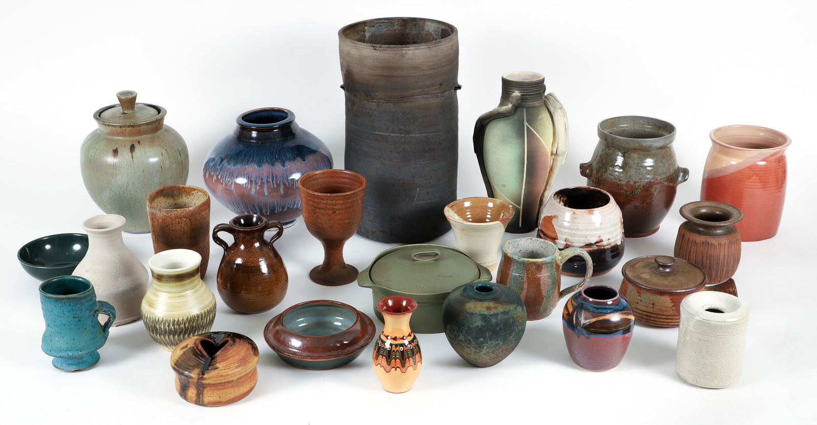 Large Collection of approximately 25 American Studio Ceramics (1 of 6)