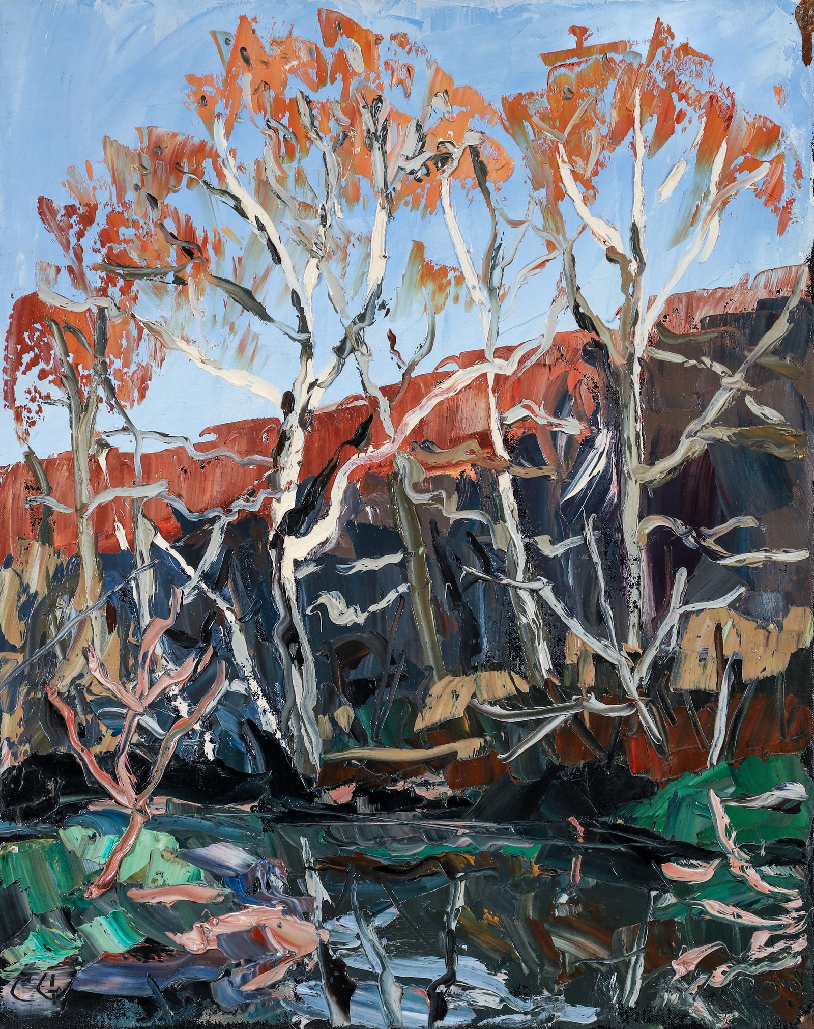 Bud Gibbons oil Expressionist Fall Landscape (1 of 5)