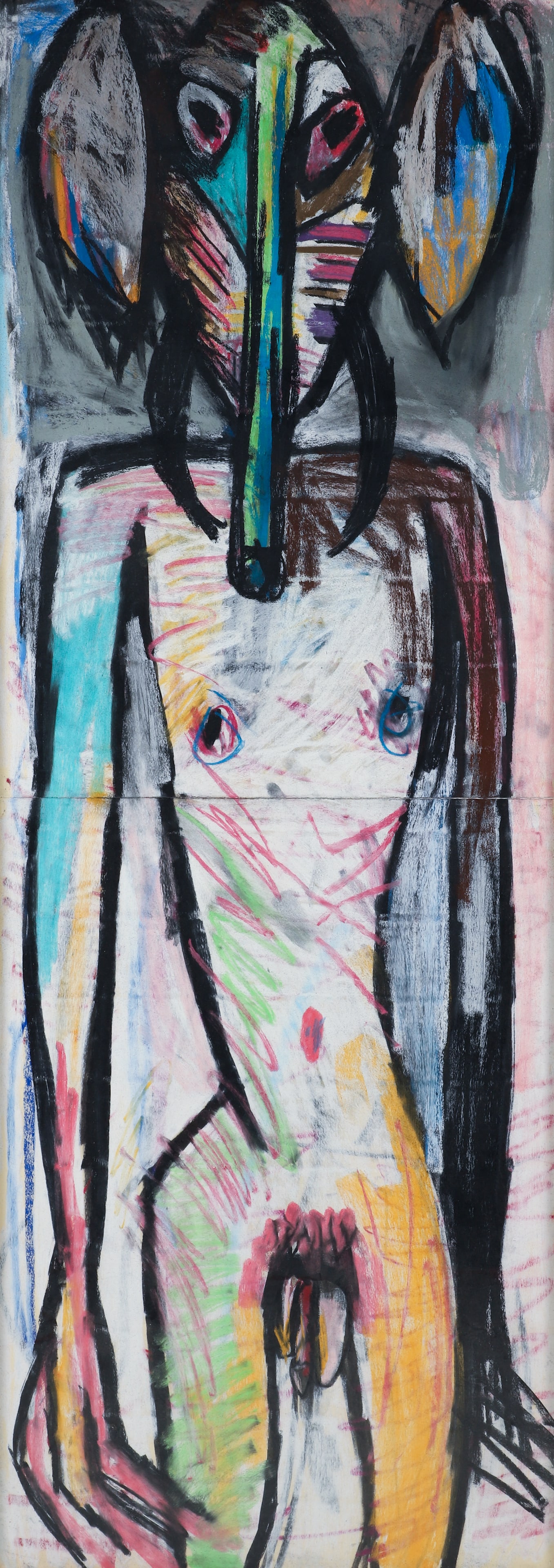 Three quarter length Portrait of a Man Wearing a Mask (1 of 3)