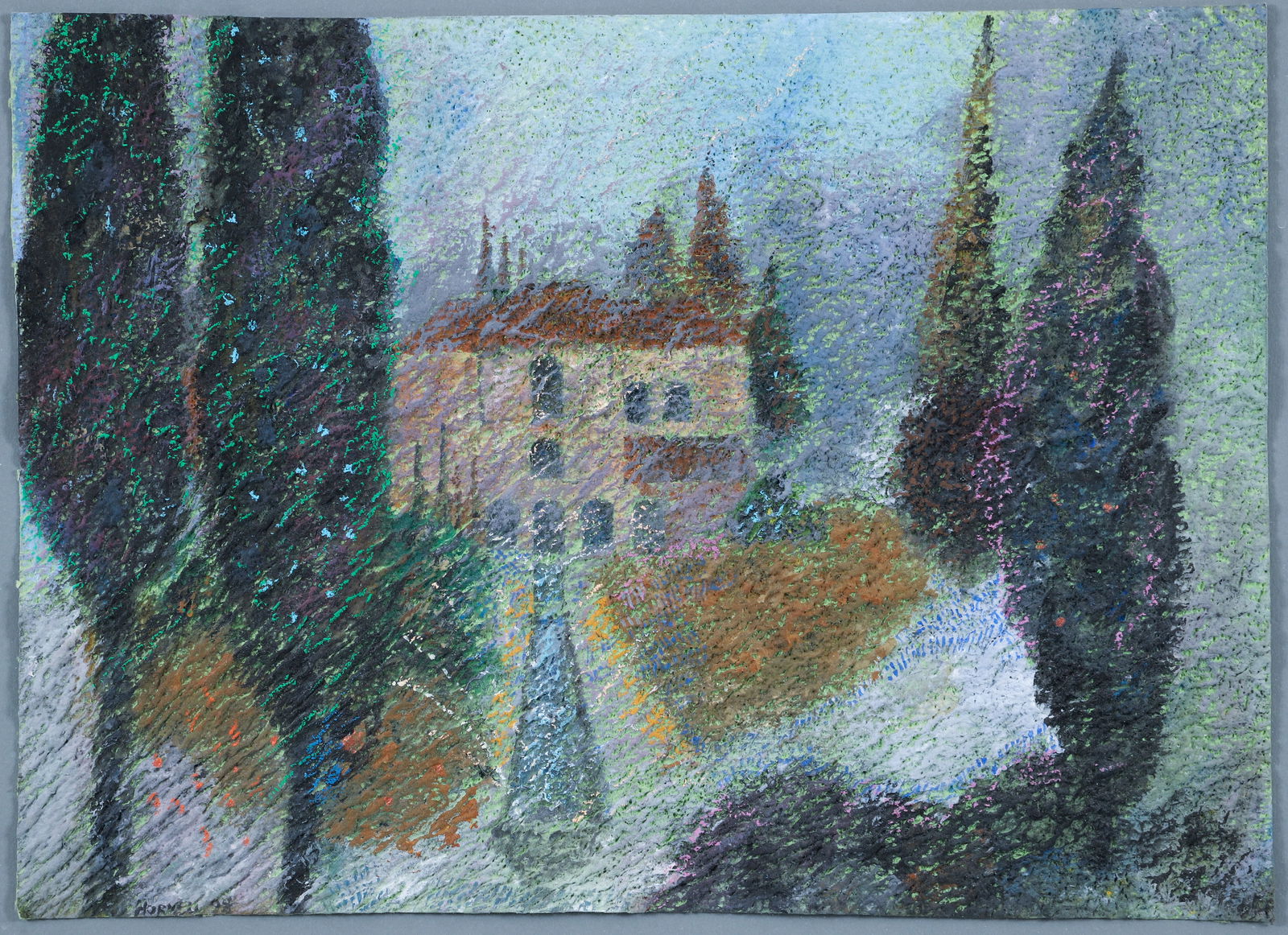 Gouache on Highly Textured Handmade Paper 1998 (1 of 3)