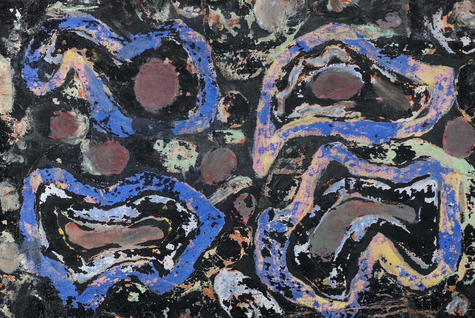 20th Century Abstract Painting on Paper (1 of 3)