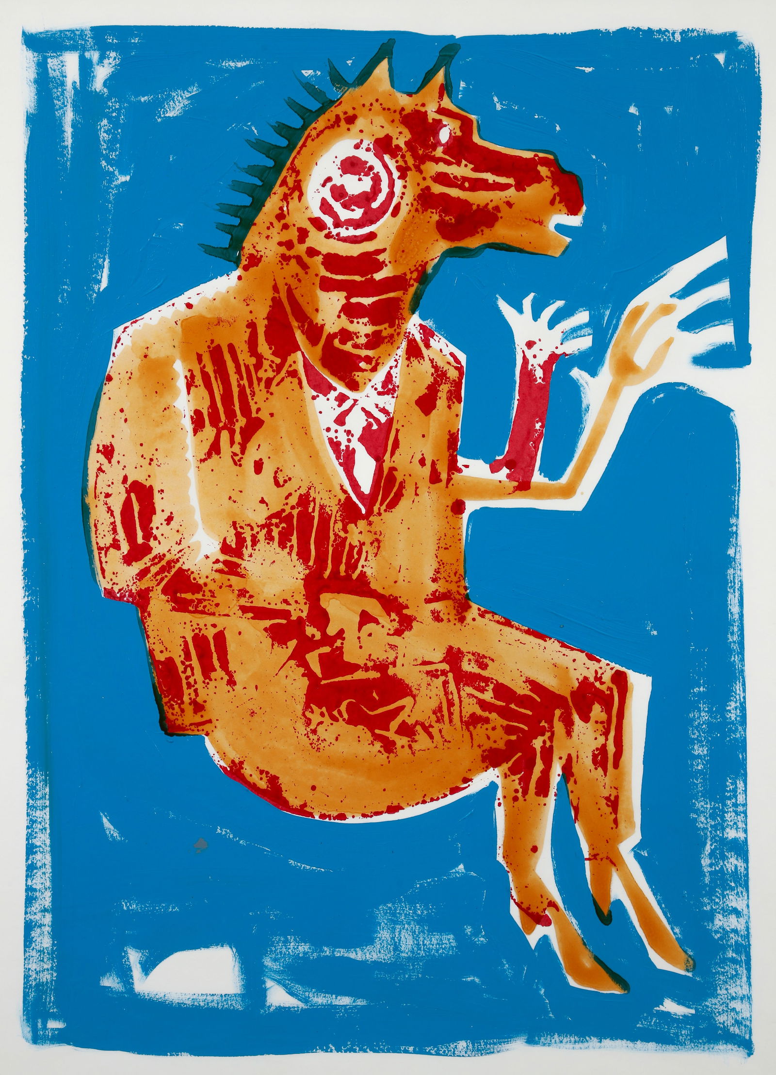 Rick Bach painting on paper Horsehead (1 of 3)