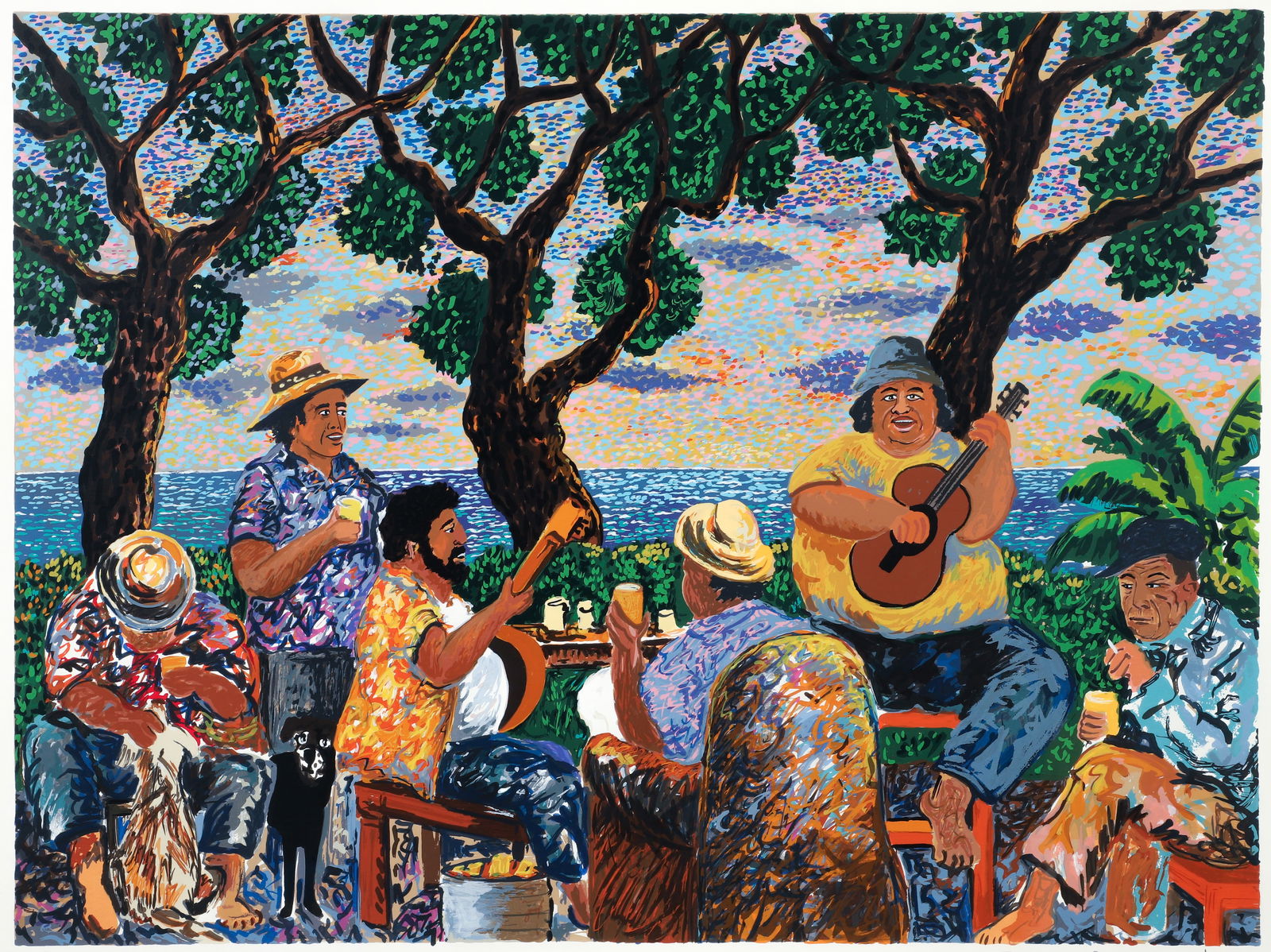 Guy Buffet Pau Hana Signed Serigraph Hawaii (1 of 4)