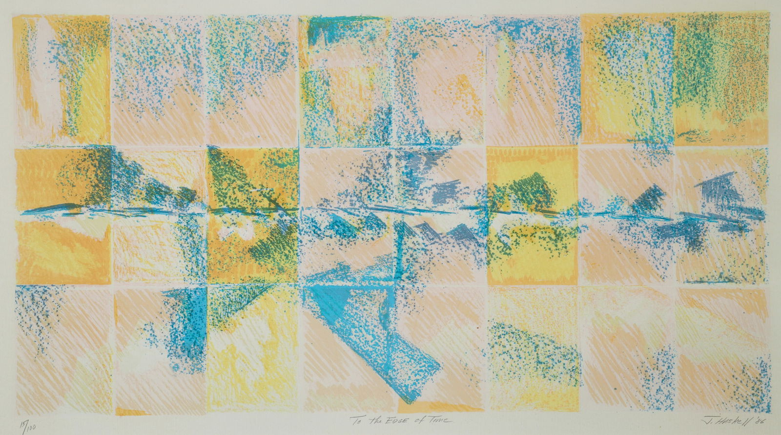 Jane Haskell orig litho To the Edge of Time (1 of 4)