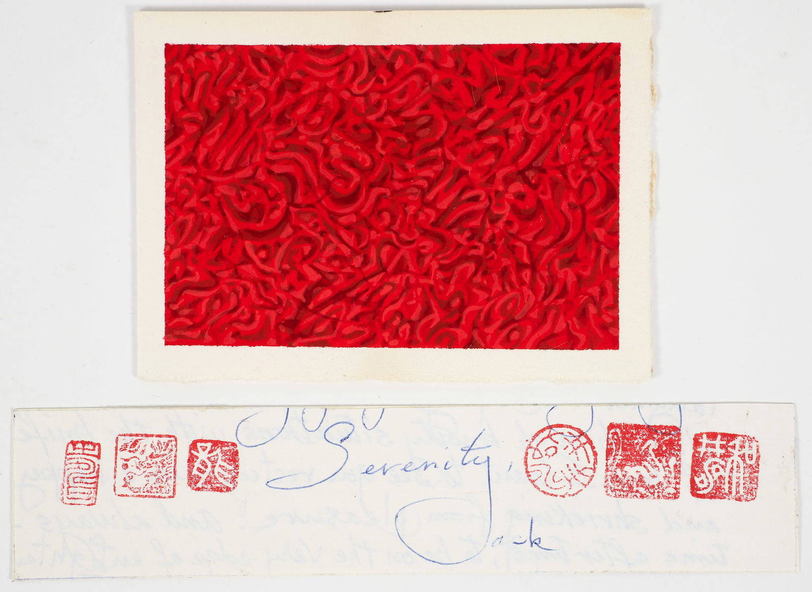 Jack Wise gouache painting Happy Birthday Card (1 of 3)