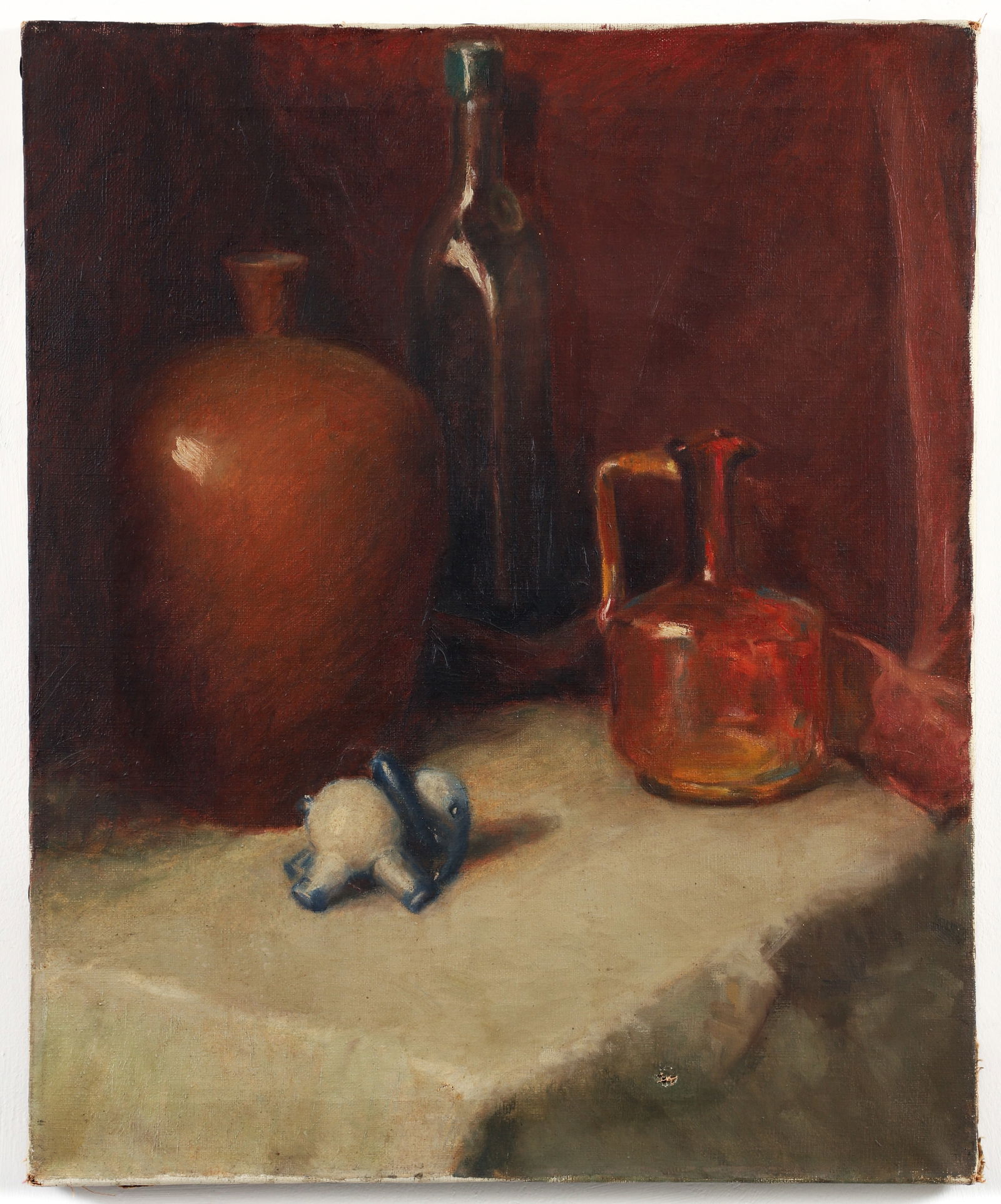 Early 20th cent American Tabletop Still Life oil (1 of 4)