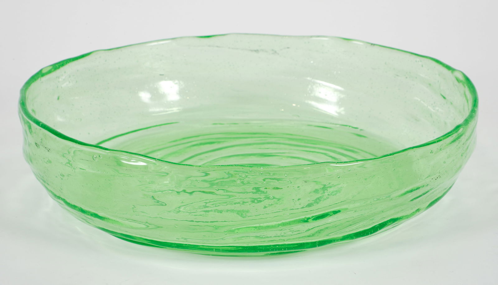 Consolidated Glass Catalonian Line Bowl in Green (1 of 3)