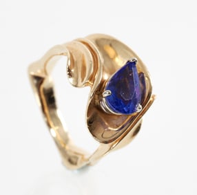14K Custom Tanzanite Ring