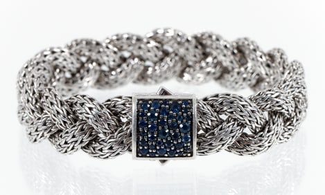 Silver Sapphire John Hardy Icon Bracelet