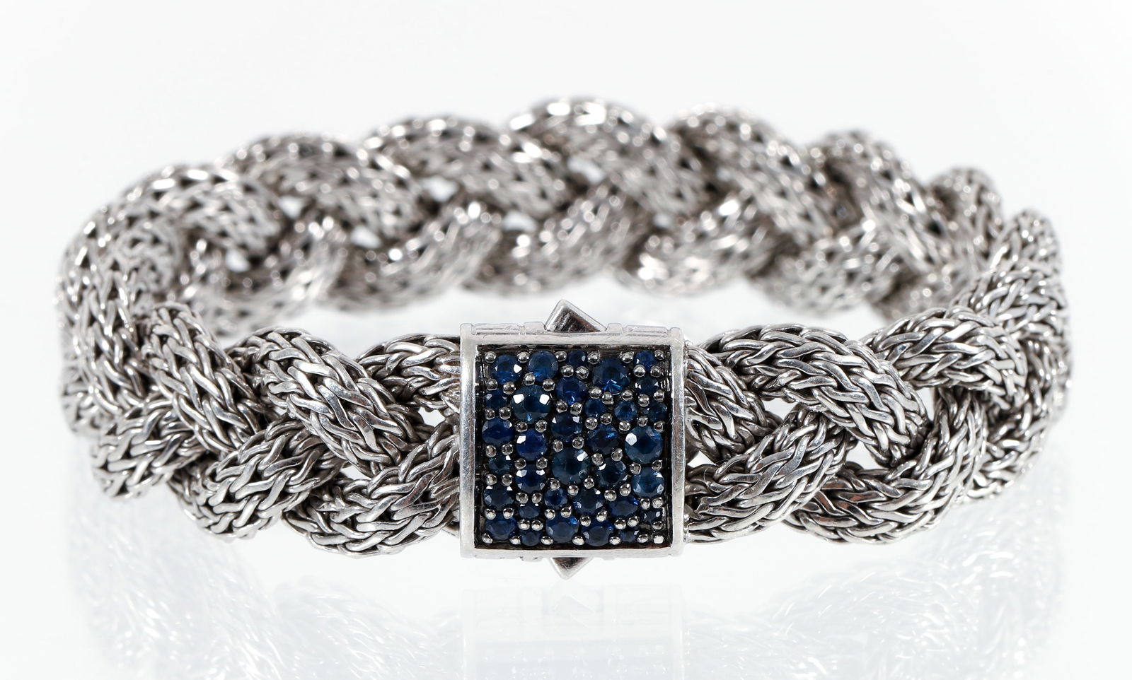 Silver Sapphire John Hardy Icon Bracelet (1 of 4)