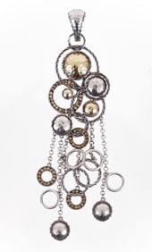 John Hardy Silver 22K Palu Bulan Pendant