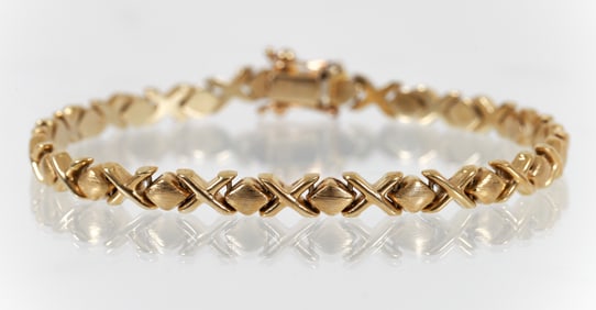14K Figural Link Bracelet