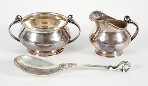 3 Pieces of Danish Sterling Silver, Jensen and Cohr