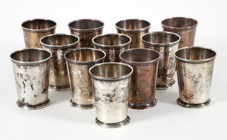 Set of 12 International Sterling Silver Patrick Henry Cups
