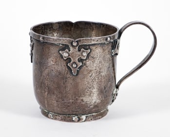 Shreve & Co Arts & Crafts XIV Century Sterling Silver Cup