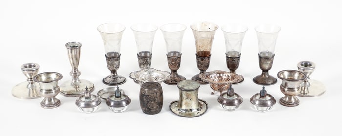 Lot of 20 Various Sterling Silver Pieces, Webster, Etc.