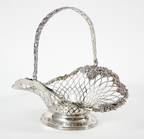 Hardy and Hayes Pierced Sterling Silver Basket