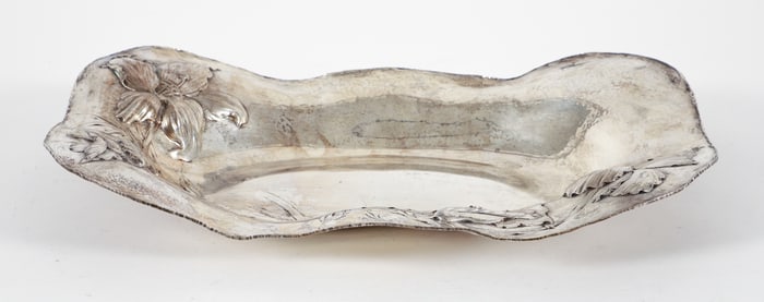 G. W. Russell Sterling Silver Repousse Dish