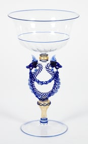 Cesare Toffolo intricate Venetian Seahorse Goblet