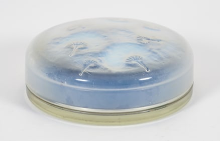 R. Lalique Opalescent Glass Houppes Powder Box