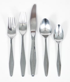 Gio Ponti Reed and Barton Diamond Stainless Flatware