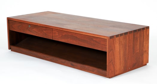 Nakashima Style Walnut Low Table or Wall Hung Unit