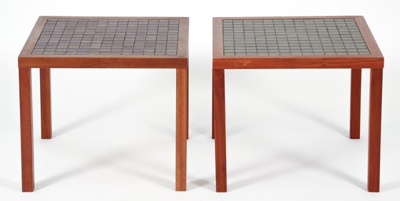 Pair of Gordon and Jane Martz Tile Top Side Tables