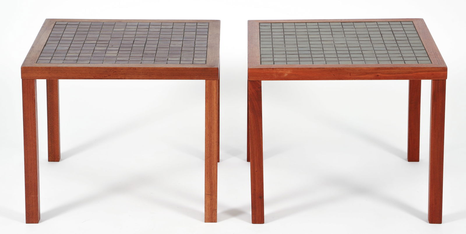 Pair of Gordon and Jane Martz Tile Top Side Tables (1 of 4)