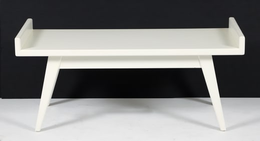 MCM Splayed Leg Coffee Table/Bench with Upturned Edges