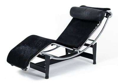 Le Corbusier LC4 style Cowhide Chaise Lounge Chair