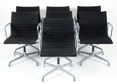 7 Eames for Herman Miller Aluminum Group Chairs