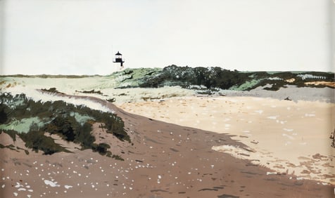 John Austin tempera painting Nantucket Brant Point