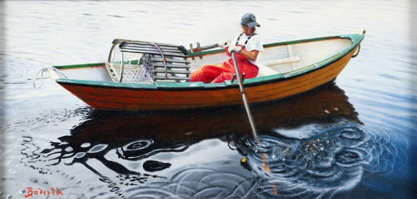 Todd Bonita painting Above and Beyond