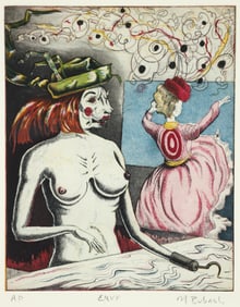 Nick Bubash Envy Seven Deadly Sins Etching 2001