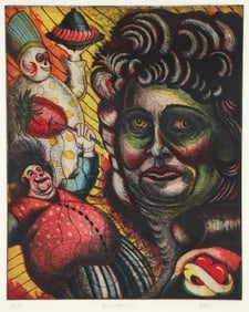 Nick Bubash Gluttony Seven Deadly Sins Etching 2001