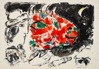 Chagall After the Winter Lithograph From DLM 1972
