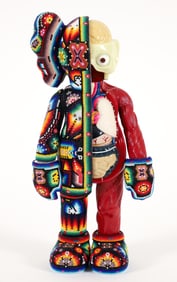 CHROMA Beaded Sculpture Dissected Man Red 2023