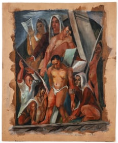 Frank Dininno 1940 painting Descent from the Cross