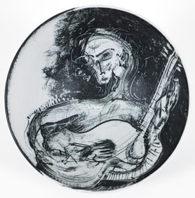 Ed Eberle porcelain and terra sigillata bowl Guitar Player