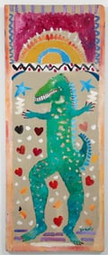 Ann Frantic painting Dancing Alligator