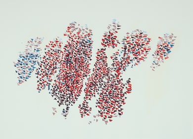 Robert Goodnough 1992 orig serigraph Autumn Leaves Always