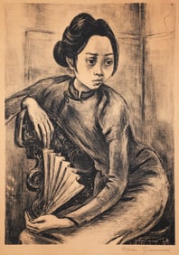 Marion Greenwood 1948 orig litho Hong Kong Girl AAA