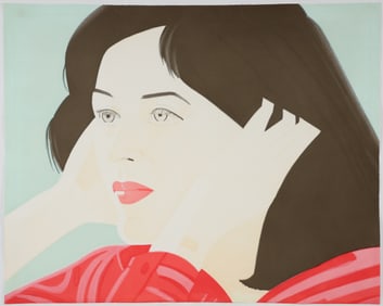 Alex Katz 1986 signed color aquatint Joan