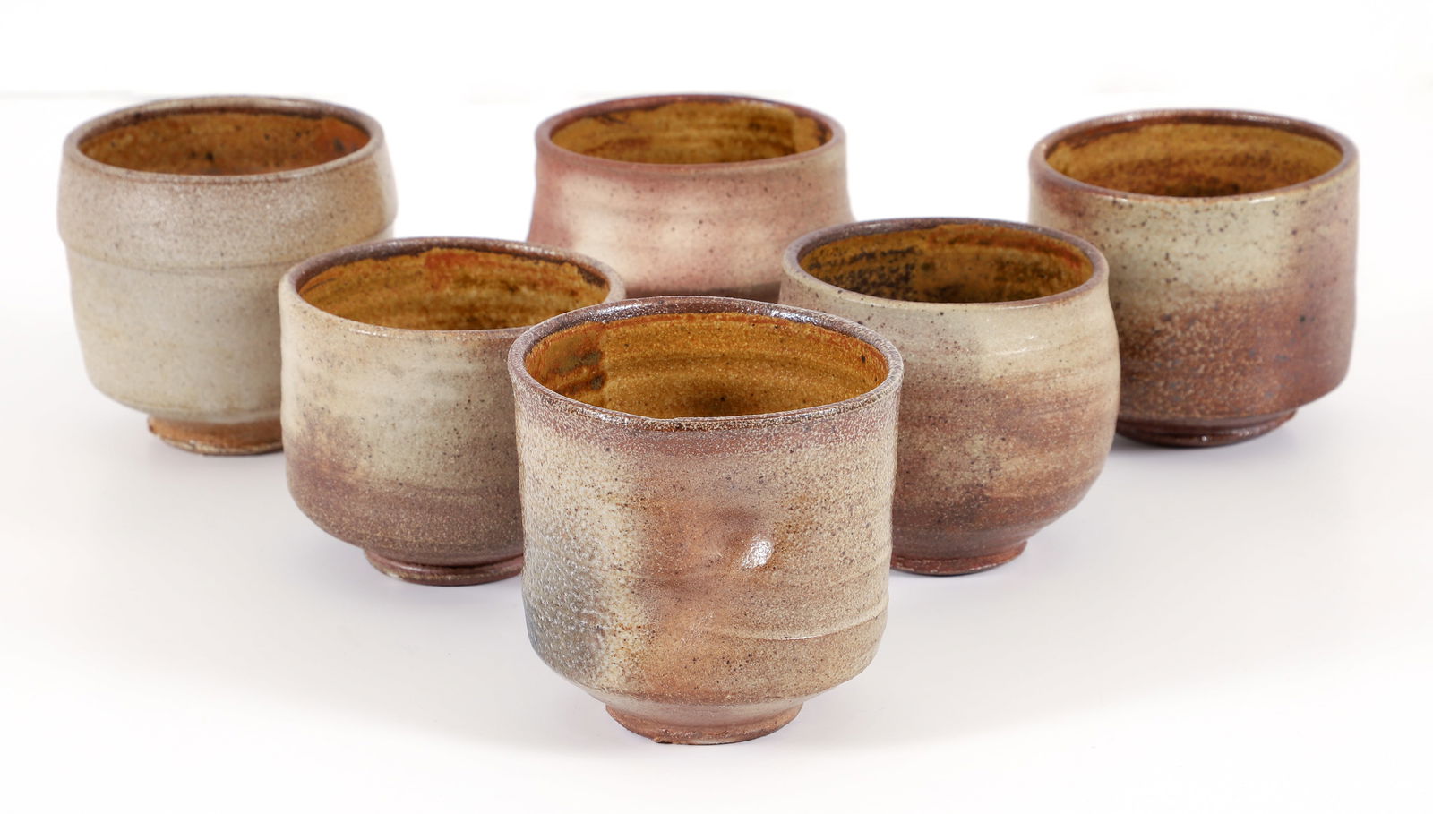 6 Warren MacKenzie stoneware Tea Bowls (1 of 8)
